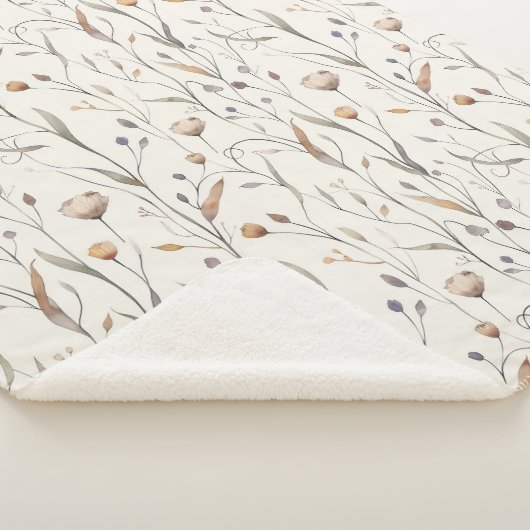 Couverture Sherpa Delicate Wildflowers (3/4)