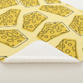 Couverture Sherpa delicious cheese seamless pattern isolated in yell (3/4)