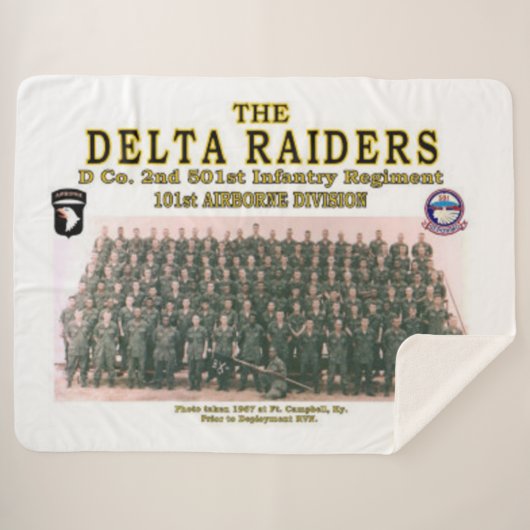 Couverture Sherpa DELTA RAIDERS à FT. CAMPBELL (Devant (Horizontal))