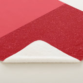 Couverture Sherpa Demi-Teinte Rouge Tomate – Perso (3/4)