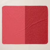 Couverture Sherpa Demi-Teinte Rouge Tomate – Perso (Devant (Horizontal))