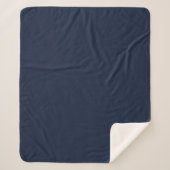 Couverture Sherpa Denim Couleur Uni Uni (Devant)