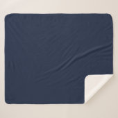 Couverture Sherpa Denim Couleur Uni Uni (Devant (Horizontal))