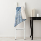 Couverture Sherpa Dénim Texture : Trous robustes. (En situation)