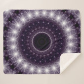 Couverture Sherpa Dentelle ronde noire et blanche fantaisie (Devant (Horizontal))