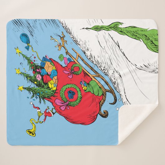 Couverture Sherpa Dépouille de course Grinch & Max (Devant (Horizontal))