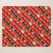 Couverture Sherpa Des Ballons De Snooker Colorés, (Devant (Horizontal))