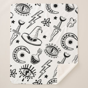 Couverture Sherpa Des choses magiques, de l'encre sur un arrière - p