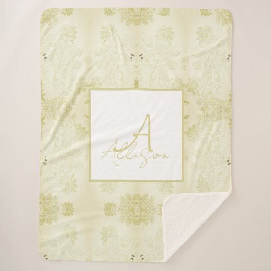 Couverture Sherpa Des choses sauvages comme la dentelle Sherpa Blank (Devant)