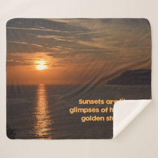 Couverture Sherpa Des couchers de soleil comme des aperçus des rues 
