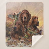 Couverture Sherpa Des couteaux irlandais avec faisans - Chasse à la (Devant)