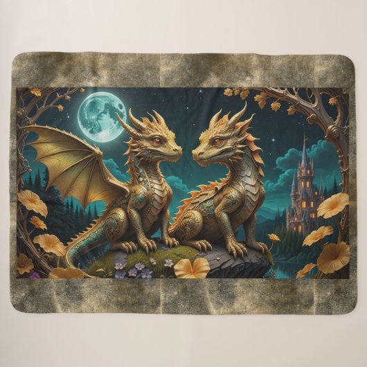 Couverture Sherpa Des dragons au clair de lune (Devant (Horizontal))
