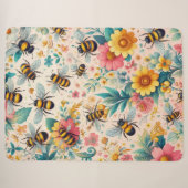 Couverture Sherpa Des fleurs effervescentes (Devant (Horizontal))