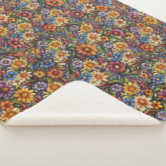 Couverture Sherpa Des fleurs lumineuses (3/4)