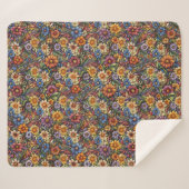 Couverture Sherpa Des fleurs lumineuses (Devant (Horizontal))