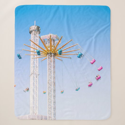 Couverture Sherpa Des gens font du swing amusement ride (Devant)