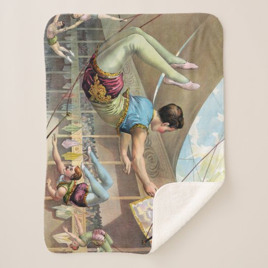 Couverture Sherpa Des Hommes acrobates Interprétant Un Cirque (Devant)