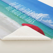 Couverture Sherpa Des Rêves De Plage Tropicaux Sont Faits De Ce Para (3/4)