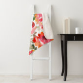 Couverture Sherpa Des roses rouges en habit, des motifs sans soudure (En situation)