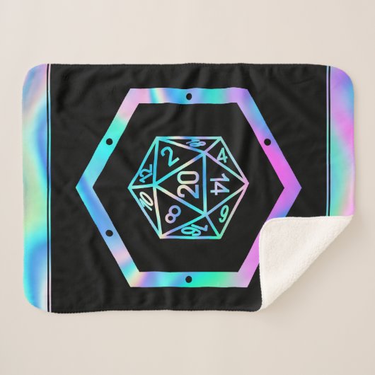 Couverture Sherpa Dés RPG | Holo Imaginaire Retro Tabletop PnP Gamer (Devant (Horizontal))