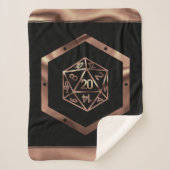 Couverture Sherpa Dés RPG | Imaginaire cuivre Retro Tabletop PnP Gam (Devant)