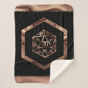 Couverture Sherpa Dés RPG   Imaginaire cuivre Retro Tabletop PnP Gam
