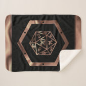 Couverture Sherpa Dés RPG | Imaginaire cuivre Retro Tabletop PnP Gam (Devant (Horizontal))