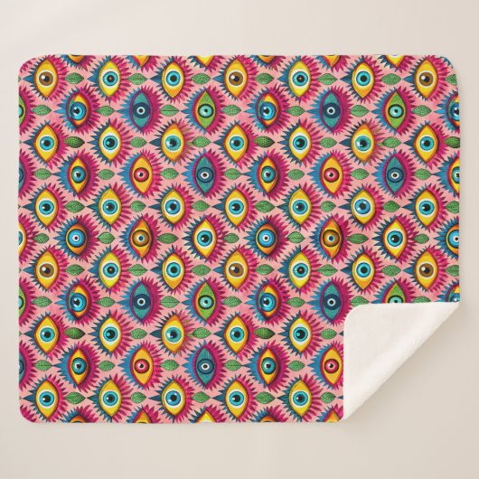 Couverture Sherpa Des yeux brillants (Devant (Horizontal))