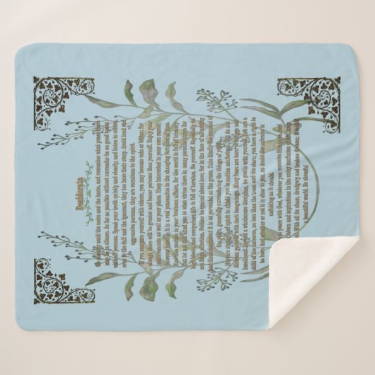 Couverture Sherpa Desiderata (Devant (Horizontal))