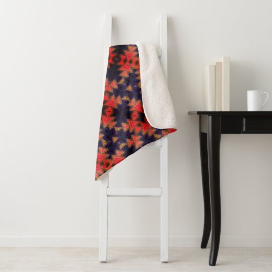 Couverture Sherpa Design aquarelle (En situation)