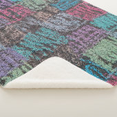 Couverture Sherpa Design de décoration de maison abstraite multicolo (3/4)