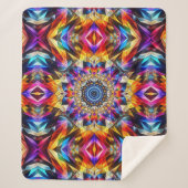 Couverture Sherpa Design de Neon Kaleidoscope (Devant)