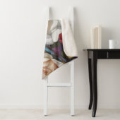 Couverture Sherpa Design de peinture Rose Bouquet (En situation)