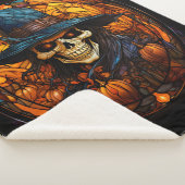 Couverture Sherpa Design de squelette en verre teinté (3/4)