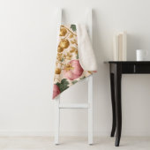 Couverture Sherpa Design élégant Citrouille rose automne (En situation)