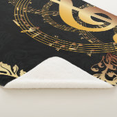 Couverture Sherpa Design élégant de note de musique (3/4)