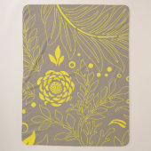 Couverture Sherpa Design floral 18 (Devant)