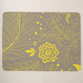 Couverture Sherpa Design floral 18 (Devant (Horizontal))