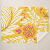 Couverture Sherpa Design floral 24 (Devant (Horizontal))