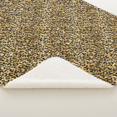 Couverture Sherpa Design Leopard bleu et or 2 (3/4)