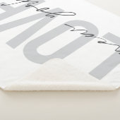Couverture Sherpa Design moderne, urbain, cool simple design de Love (3/4)