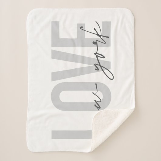 Couverture Sherpa Design moderne, urbain, cool simple design de Love (Devant)