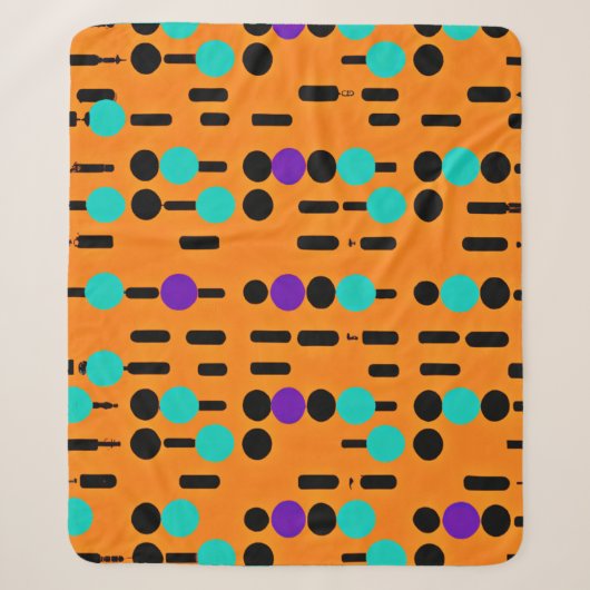 Couverture Sherpa Design Motif Abstrait élégant (Devant)