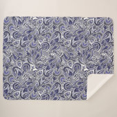 Couverture Sherpa Design motif bleu pâle (Devant (Horizontal))