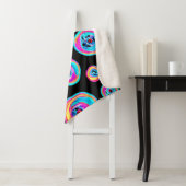 Couverture Sherpa Design Motif coloré (En situation)