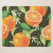 Couverture Sherpa Design Motif orange vibre (Devant (Horizontal))