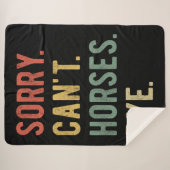 Couverture Sherpa Désolé ne peut pas Chevaux au-dessus de II (Devant (Horizontal))