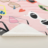 Couverture Sherpa Dessin amusant : Collection de lunettes de soleil  (3/4)