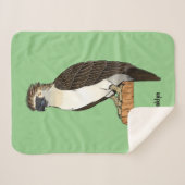 Couverture Sherpa dessin animé d'aigle des Philippines (Devant (Horizontal))