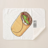 Couverture Sherpa dessin animé de Burrito (Devant (Horizontal))